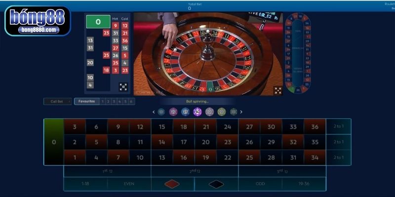thuật ngữ trong Roulette